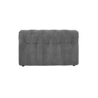SOFA SITZELEMENT SEPHI Grau Cord - Schwarz/Grau, Kunststoff/Textil (107/62/27cm) - KAWOLA