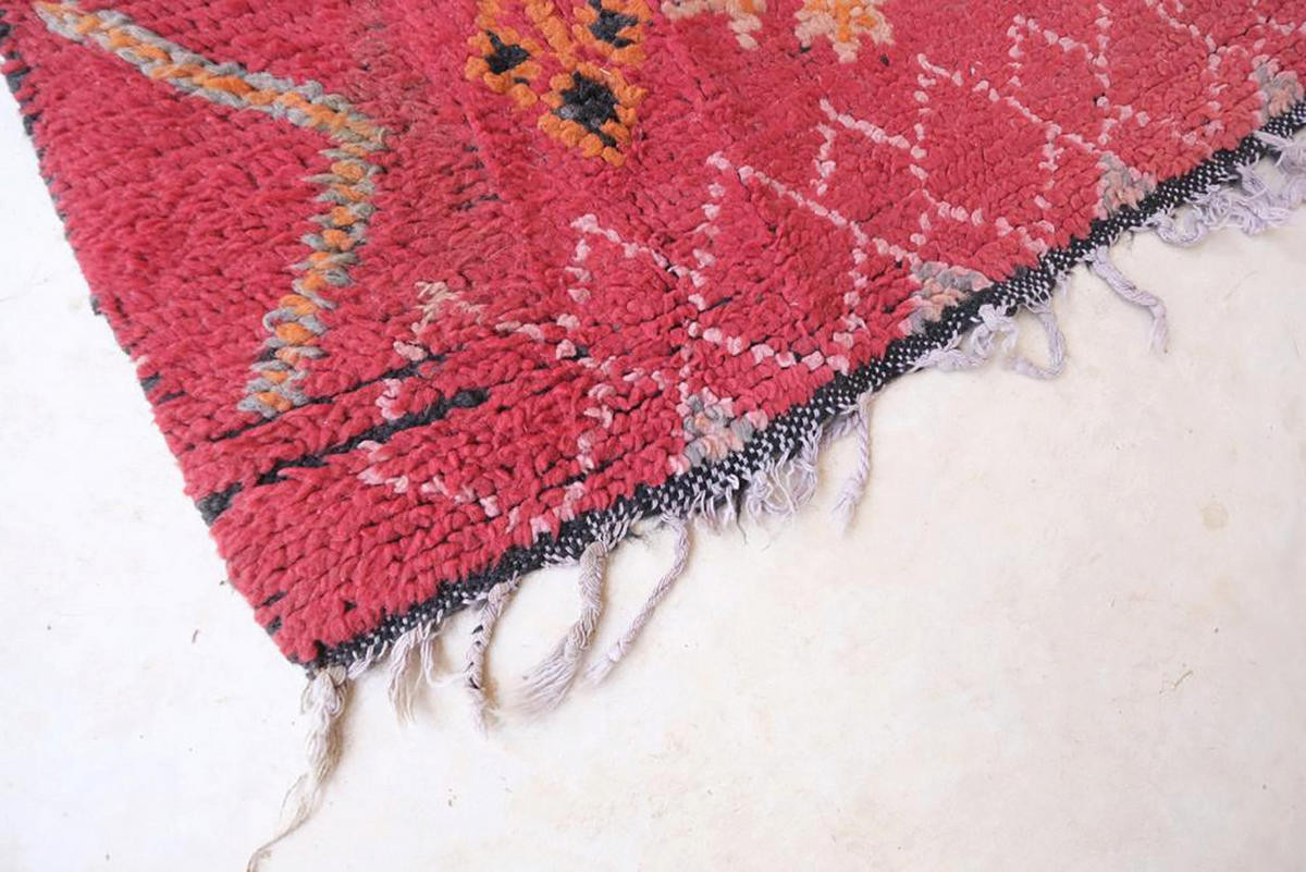BERBERTEPPICH aus reiner Wolle 87x 275 cm - Rot, Naturmaterialien (87/275cm) - AFK Living