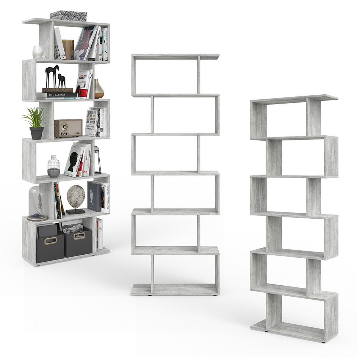 RAUMTEILER Levio Grau 70 x 192.2 cm - Grau, Holzwerkstoff (70/192.2/23.8cm) - Vicco