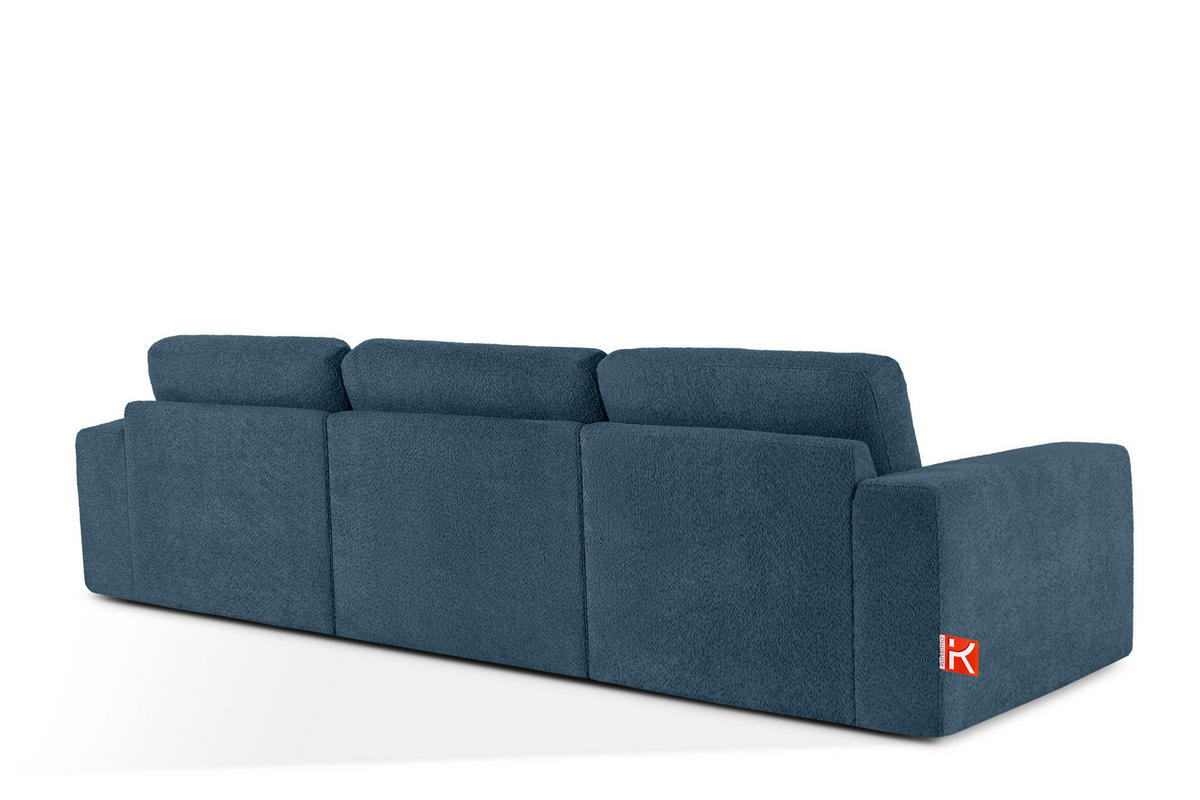3-SITZER SOFA ZUCCO, Dunkelblau - Dunkelblau, Holz/Holzwerkstoff (292/85/100cm) - KONSIMO®