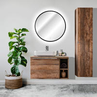 BADMÖBEL-SET 7-TLG. Puebla-56 - Braun, Holzwerkstoff (130/200/46cm) - Lomado