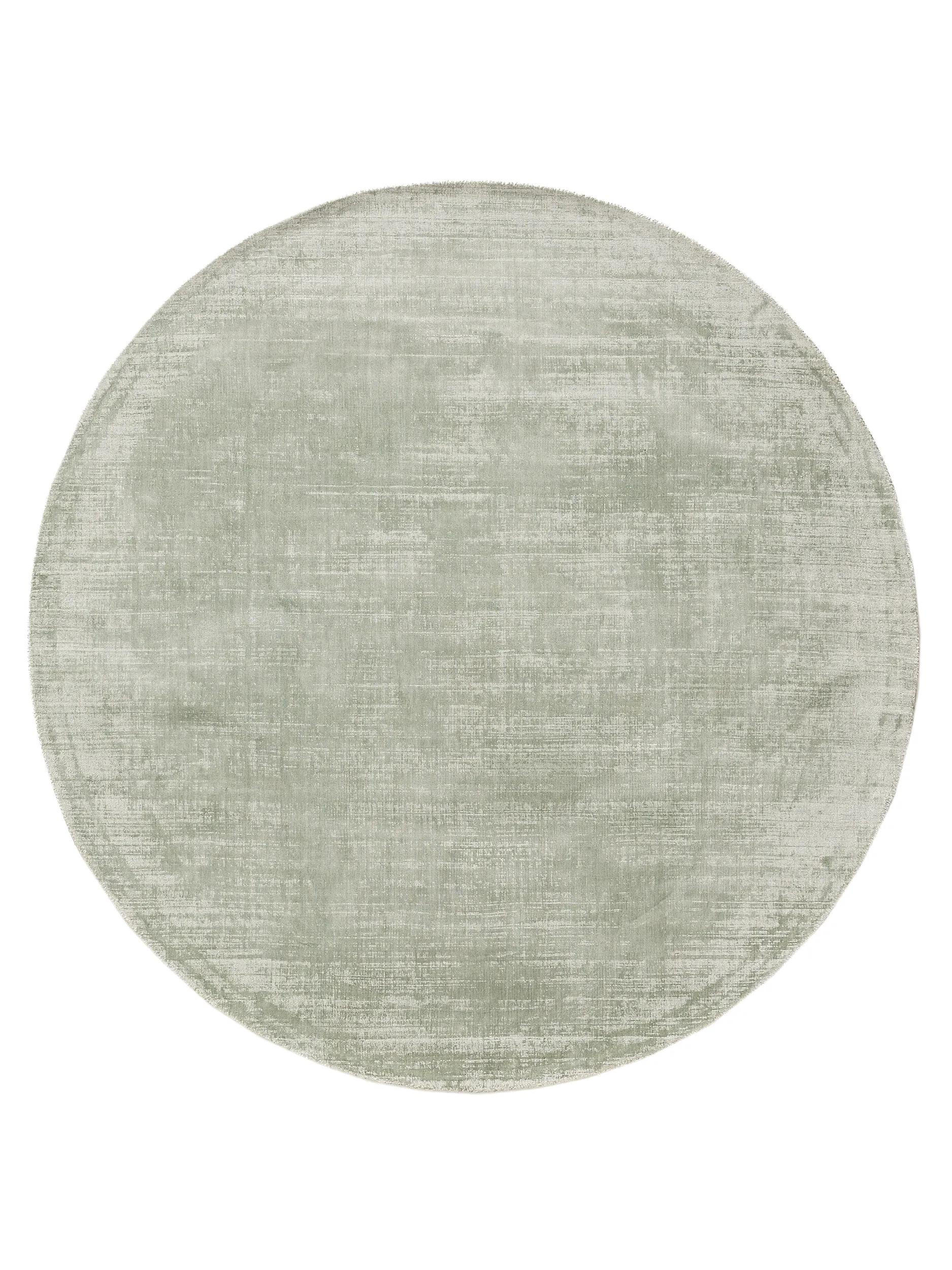 VISKOSETEPPICH rund Nova Mint ø 120 cm rund - Mintgrün, Textil (120/120cm) - benuta Pure