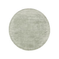 VISKOSETEPPICH rund Nova Mint ø 120 cm rund - Mintgrün, Textil (120/120cm) - benuta Pure