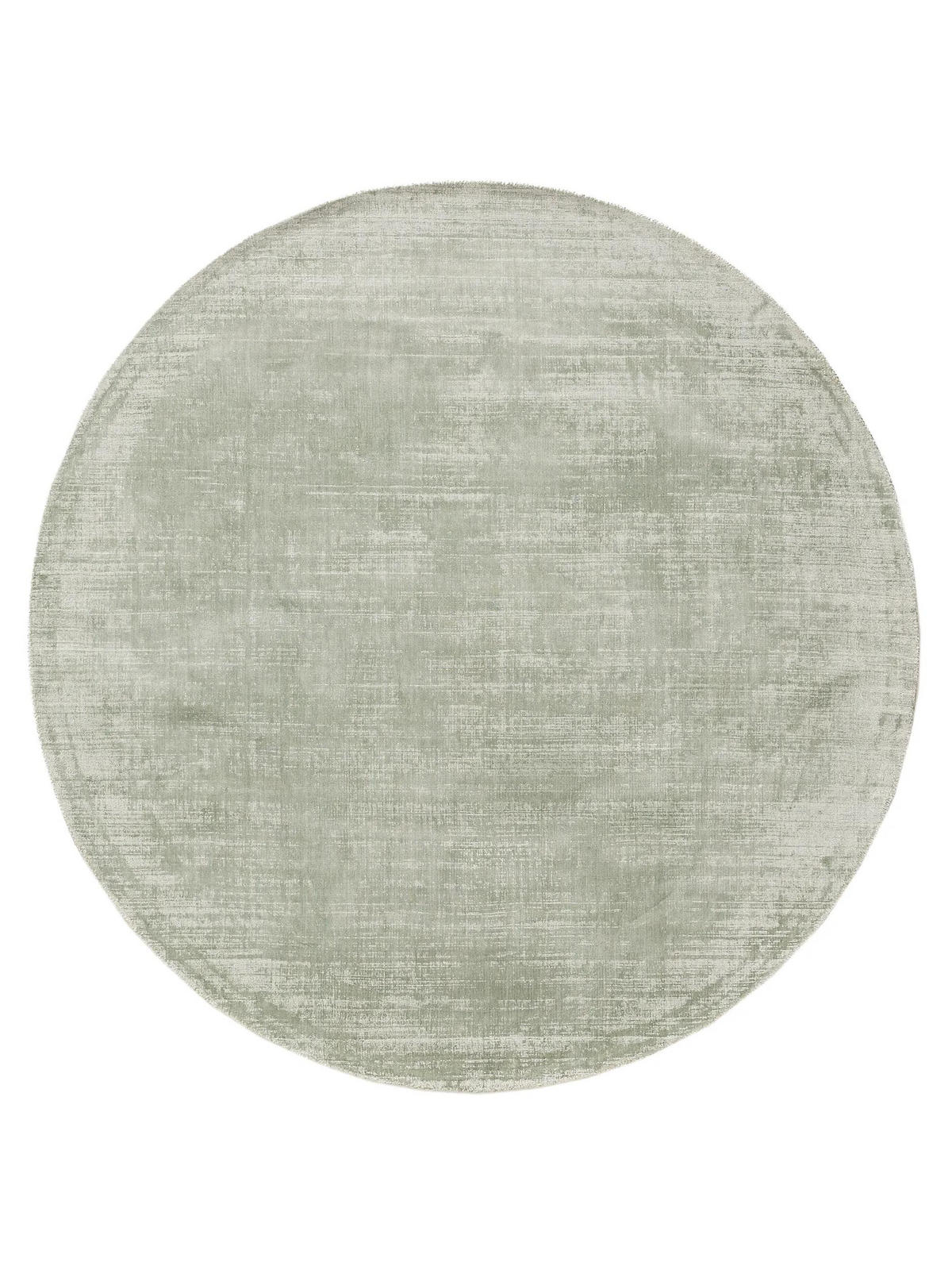 VISKOSETEPPICH rund Nova Mint ø 120 cm rund - Mintgrün, Textil (120/120cm) - benuta Pure