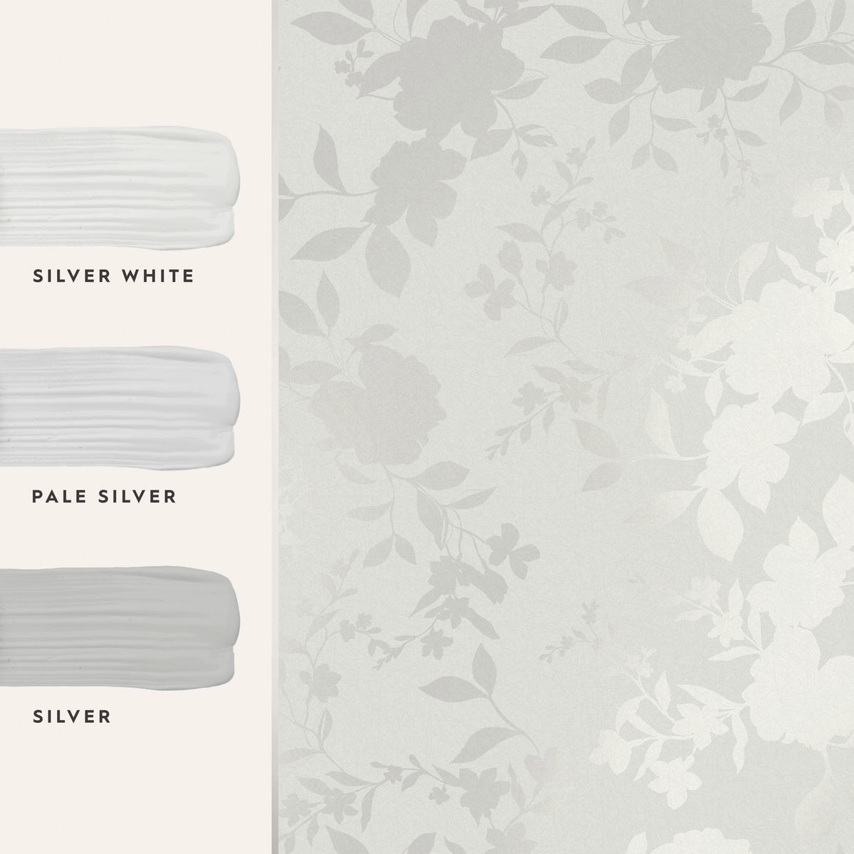 VLIESTAPETE Westbourne 1000x52cm - Silberfarben, Papier/Kunststoff (52/1000cm) - LAURA ASHLEY