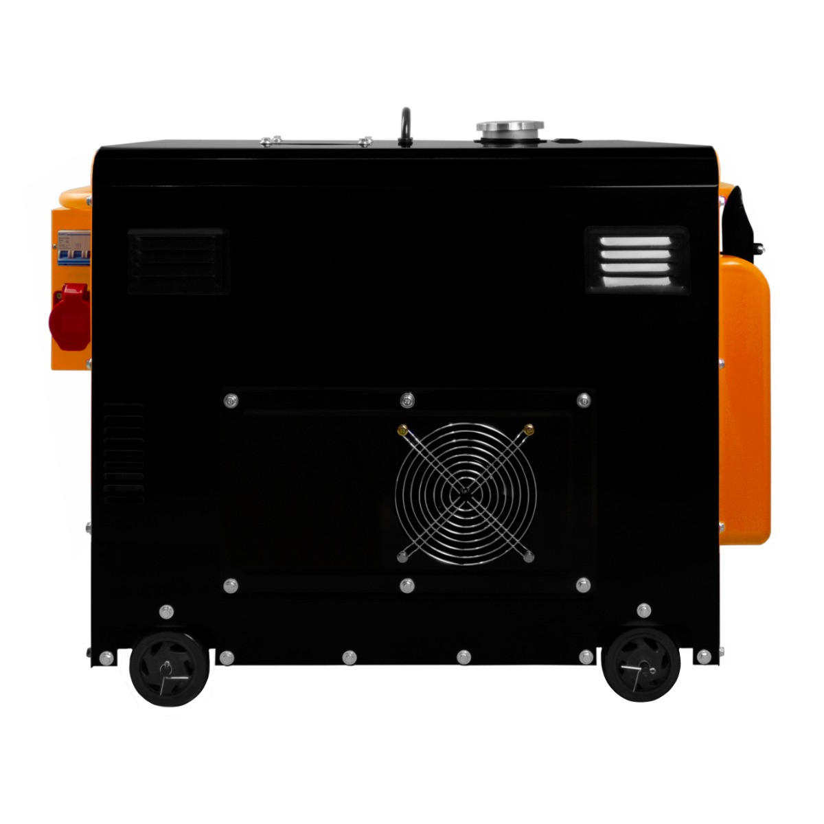 DIESEL-GENERATOR Stromerzeuger Dreiphasig 400 V, Geräuschlos - Orange, Metall (53/92/1cm)