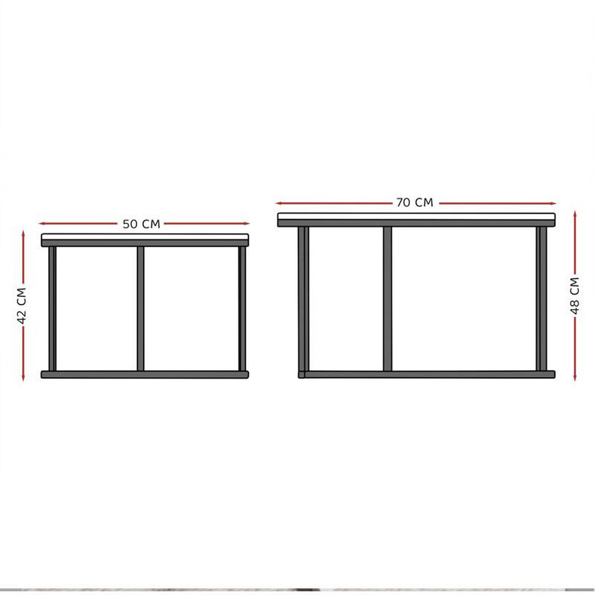 COUCHTISCH rund Groß, Mattschwarz, Rahmen Schwarz - Schwarz, Metall (70/70/48cm) - Idohome