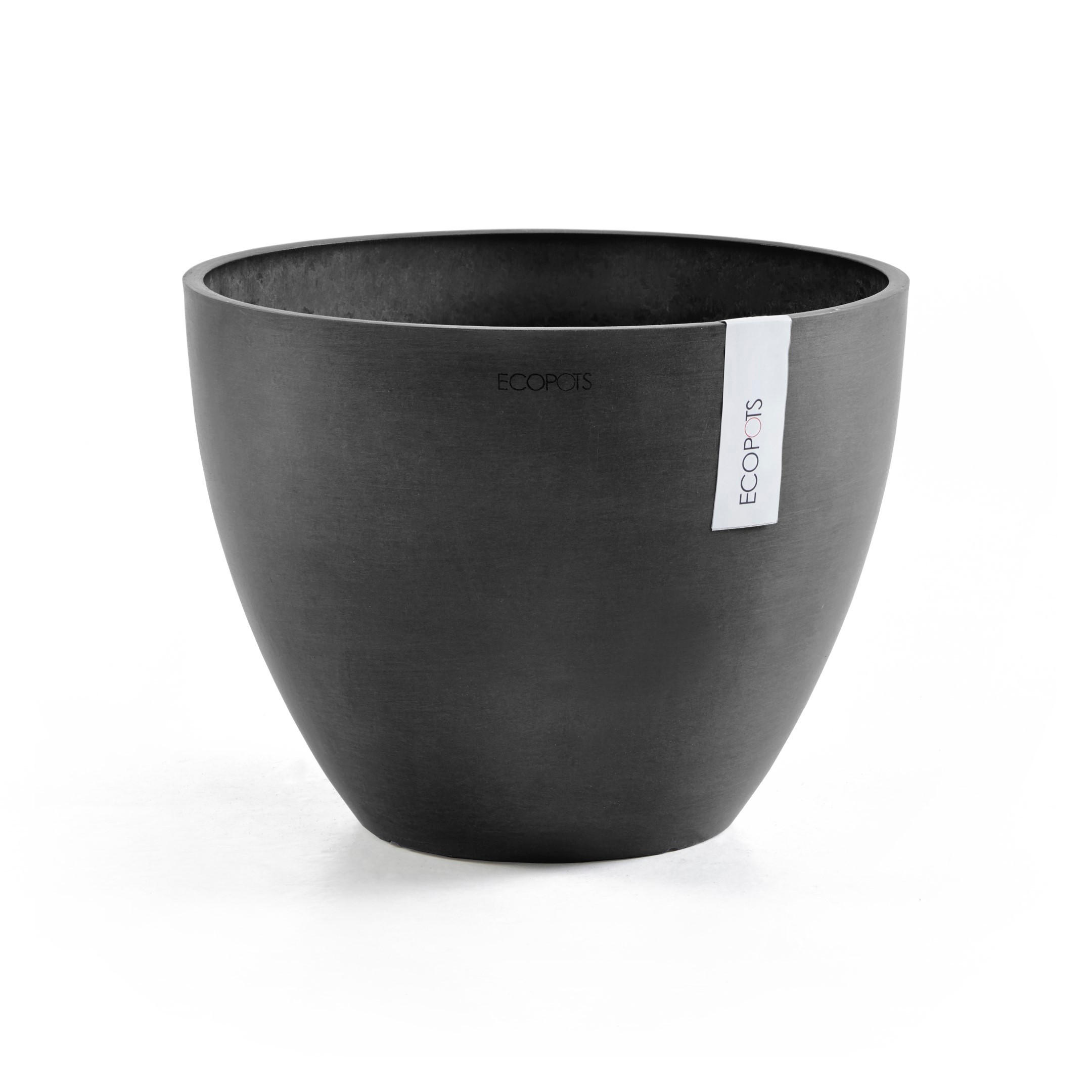 Ecopots Blumentopf Dunkelgrau 30 cm