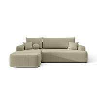 ECKSOFA mit Schlaffunktion FIGO Quelle 06 Links - Beige, Textil (250/150cm) - Bedante