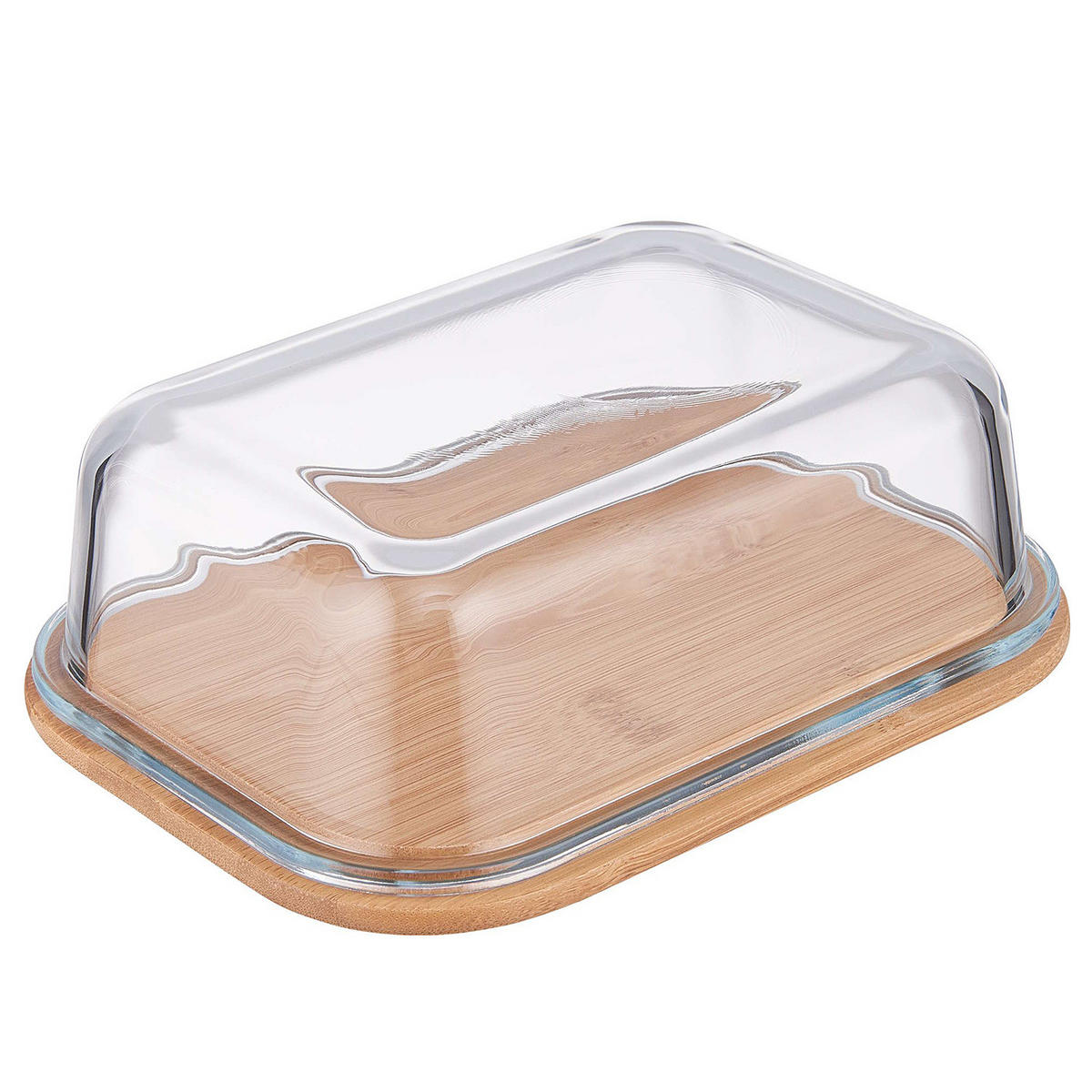 BUTTERDOSE Bamboo - Transparent, Glas (13/6/18cm) - Butlers
