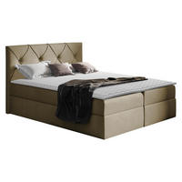 BOXBETT Crystal - Beige, Holz (140/200cm) - MIRJAN24