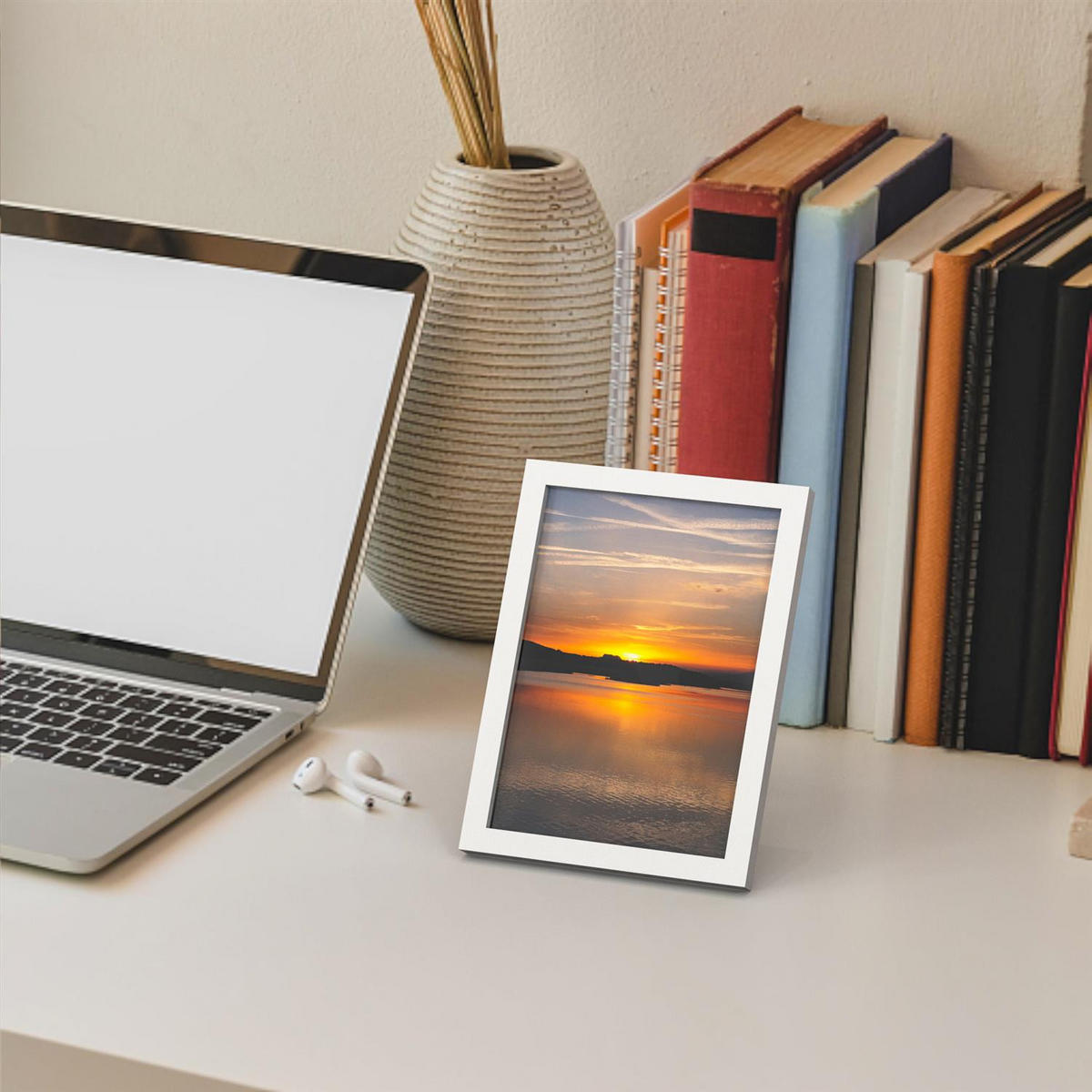 BILDERRAHMEN 32.5/23.8 cm - Weiß, Glas (23.8/32.5/2cm) - Intirilife