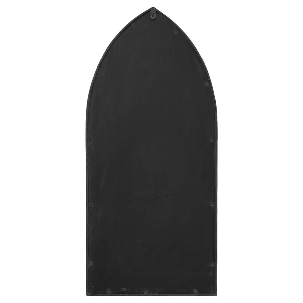 SPIEGEL Schwarz 70x30 cm Eisen für den Innenbereich - Schwarz, Metall (30/70/1cm) - furnicato