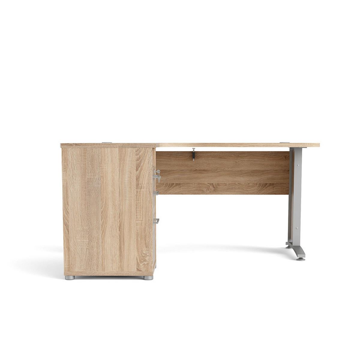 ECKSCHREIBTISCH Eiche Dekor - Eiche Wotan, Holzwerkstoff (151/159/75cm) - ebuy24