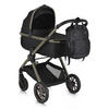 KINDERWAGEN 2 in 1 iClick schwarz klappbar, Wickeltasche, Sportsitz, Babywanne - Schwarz, Metall (74/60/106cm) - Cangaroo