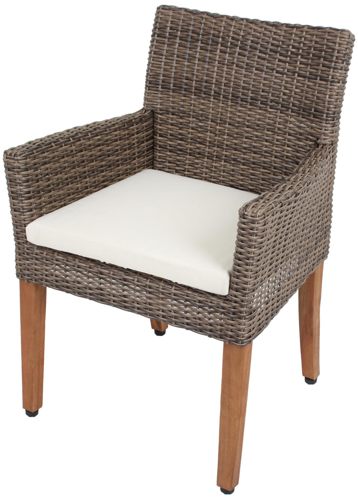 GARTEN-SITZGRUPPE Dallas 7-teilig Gartenmöbel-Set - Grau, Holz - DELUKE