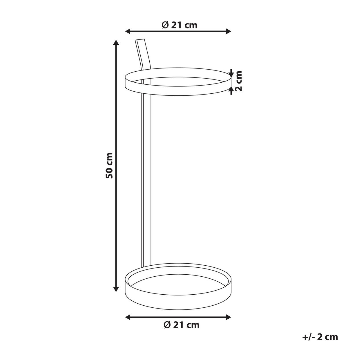 SUPORT PENTRU UMBRELĂ metal negru Lobamba - negru, metal (21/50/21cm) - Beliani