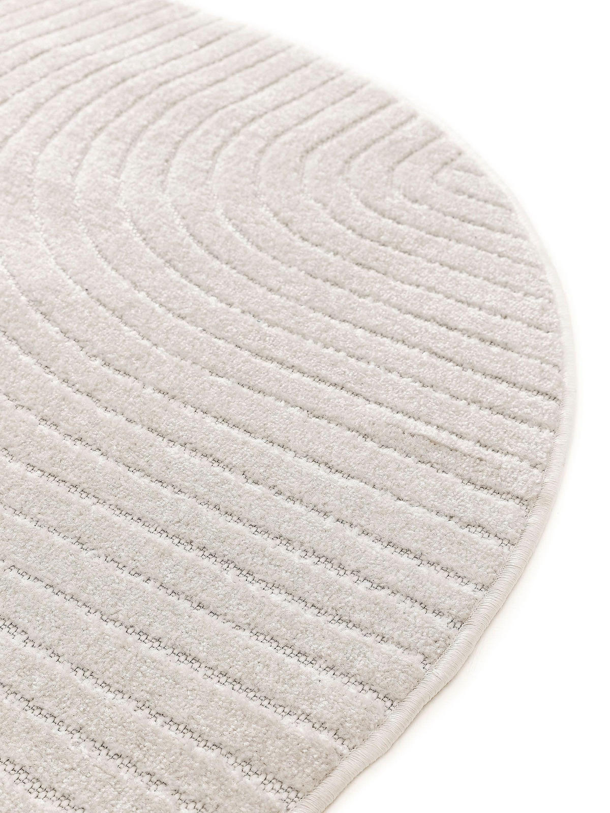 OUTDOORTEPPICH rund Mars Cream ø 160 cm rund - Creme, Textil (160/160cm) - benuta Pop