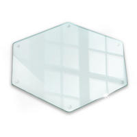 HERDABDECKPLATTE 40 cm Transparent Hexagon - Transparent, Glas (40/0.4/34.64cm) - TULUP