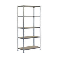 SCHWERLASTREGAL Big Muli HxBxT 200 x 120 x 30 cm 5 Fachböden Fachlast 200 kg Weiß - Weiß, Metall (120/200/30cm) - PROREGAL