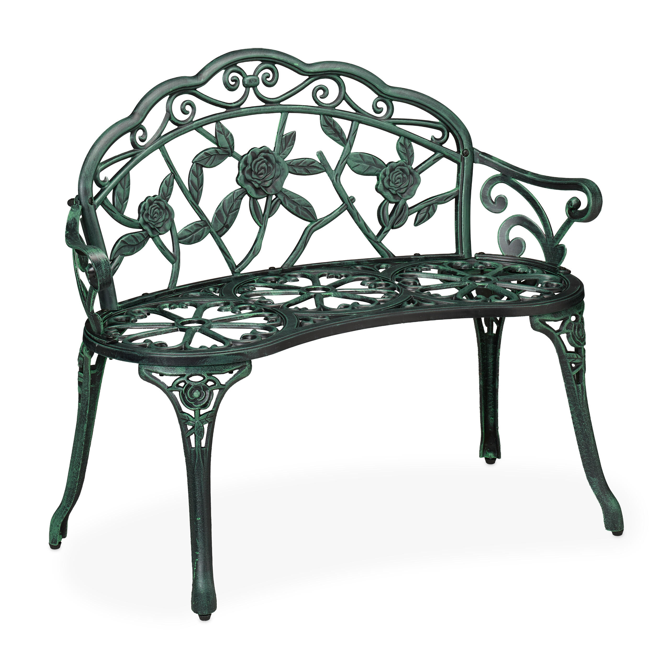 GARTENBANK - Multicolor, Metall (99/79/56cm) - Relaxdays