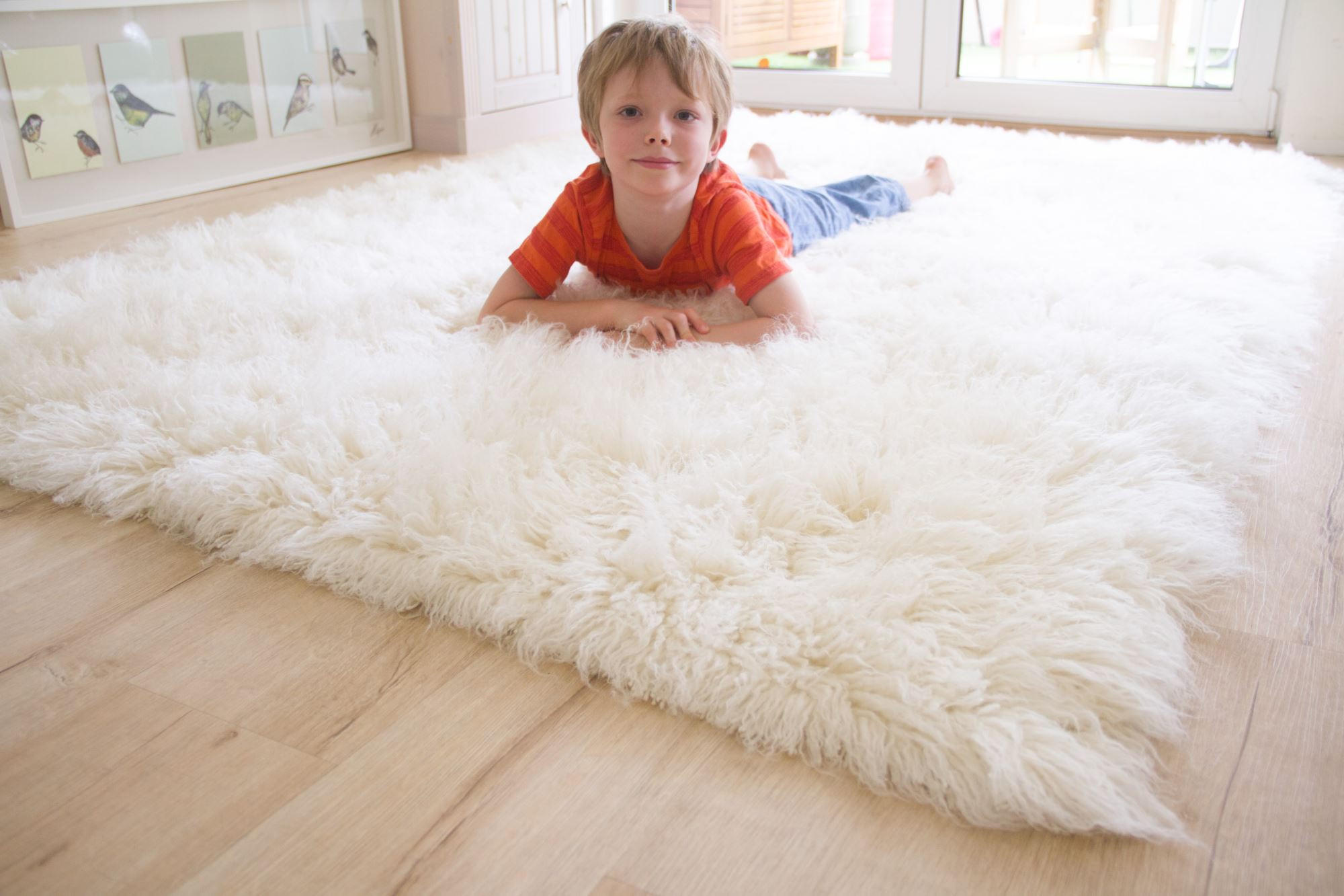 WOLLTEPPICH 200/200 cm Flokati 1500 - Naturfarben, Naturmaterialien (200/200cm) - Steffensmeier