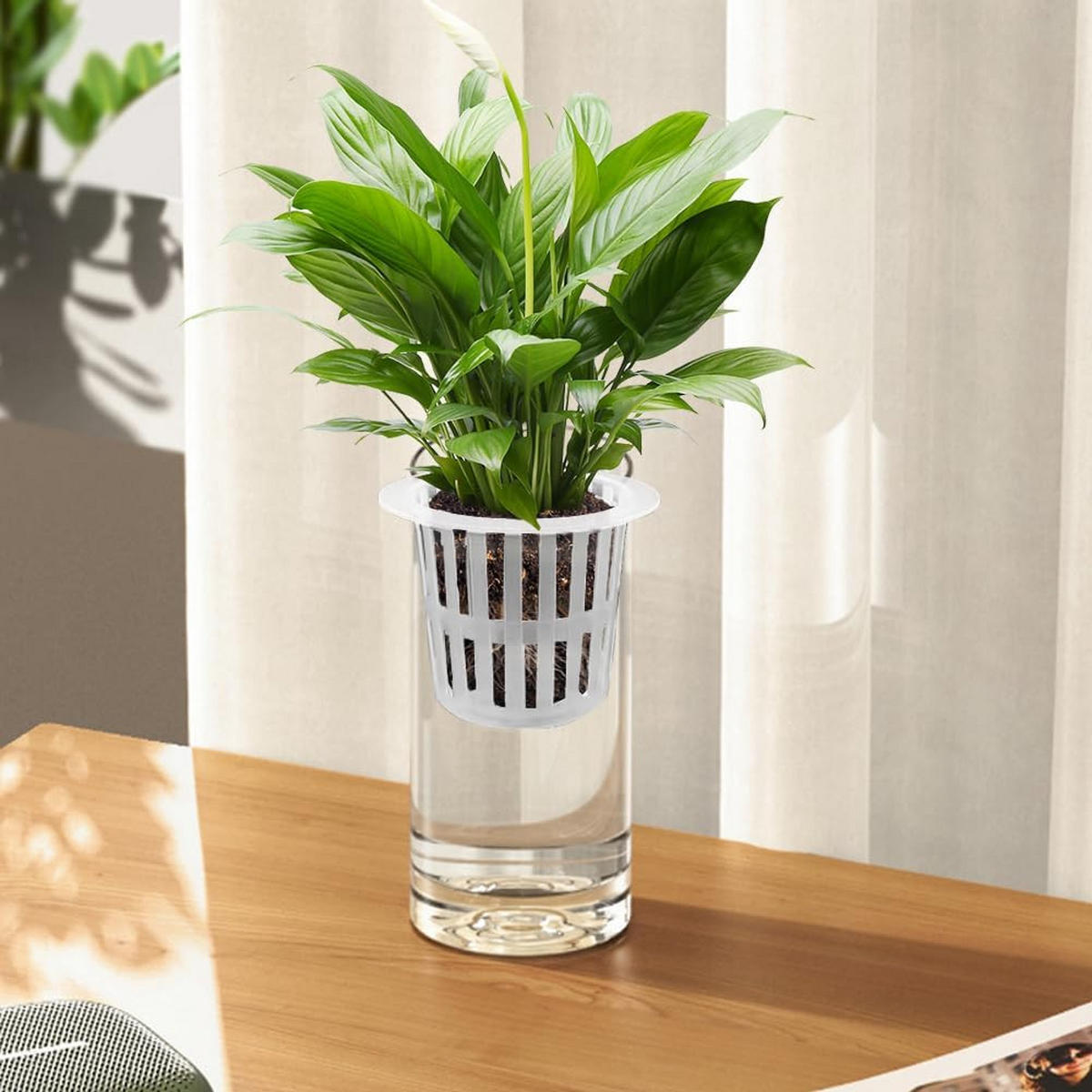 VASE 12*12*25CM - Transparent, Kunststoff (26.5cm) - LIBRATON