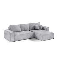 ECKSOFA mit Schlaffunktion Grau - Grau, Textil (294/185cm) - Furnisell