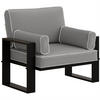 LOUNGESESSEL Verdino mit Metallrahmen anthrazit - Anthrazit, Metall (94/90/87cm) - Beautysofa