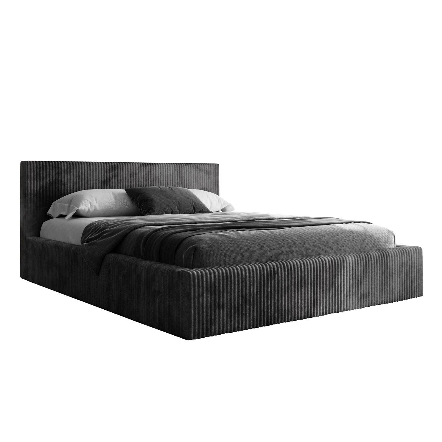 Lookway Polsterbett Schwarz 160x200 cm
