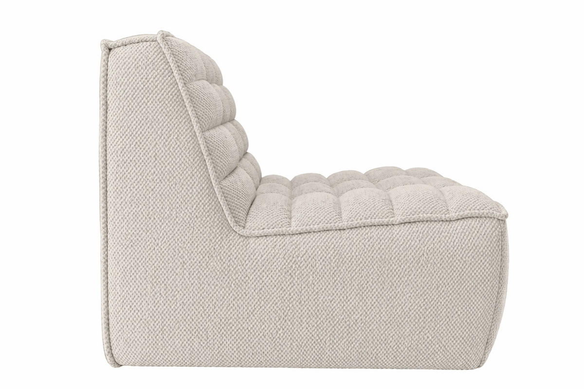 SESSEL, Loungesessel, Plüschstoff Pop, Beige, LAZY - Beige, Holz (80/76/93cm) - Kaiser Möbel