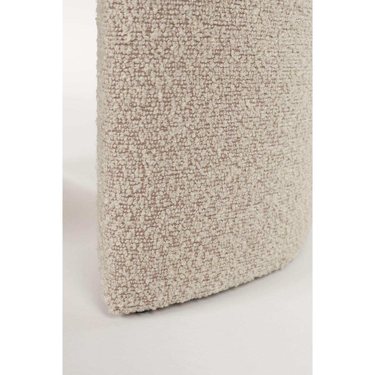SITZHOCKER Noxx Hocker/ Bouclé Beige - Beige, Kunststoff (42/46/42cm) - Housecraft Living