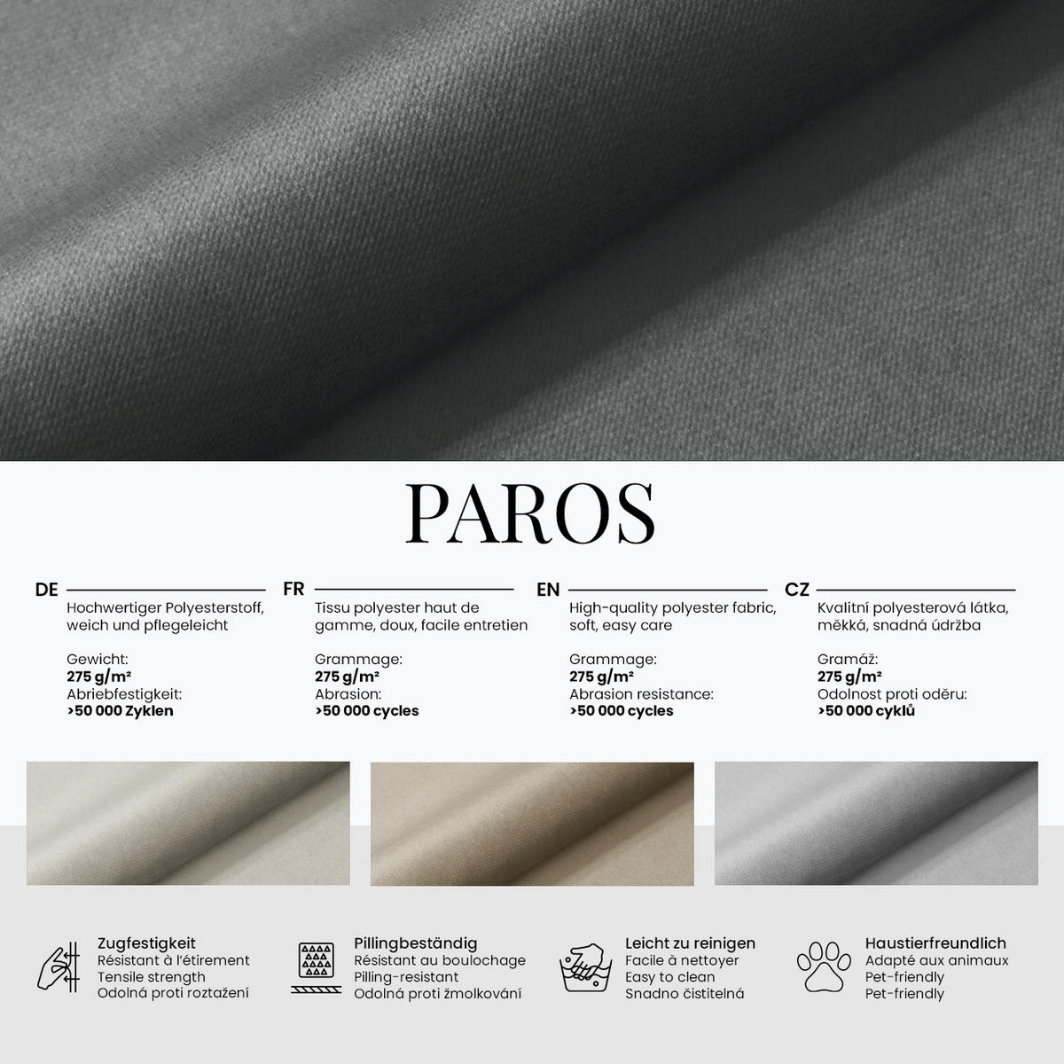 SEDACIA SÚPRAVA PETER U Samet Svetlosivá - čierna/svetlosivá, kov/textil (346/76/208cm) - MKS