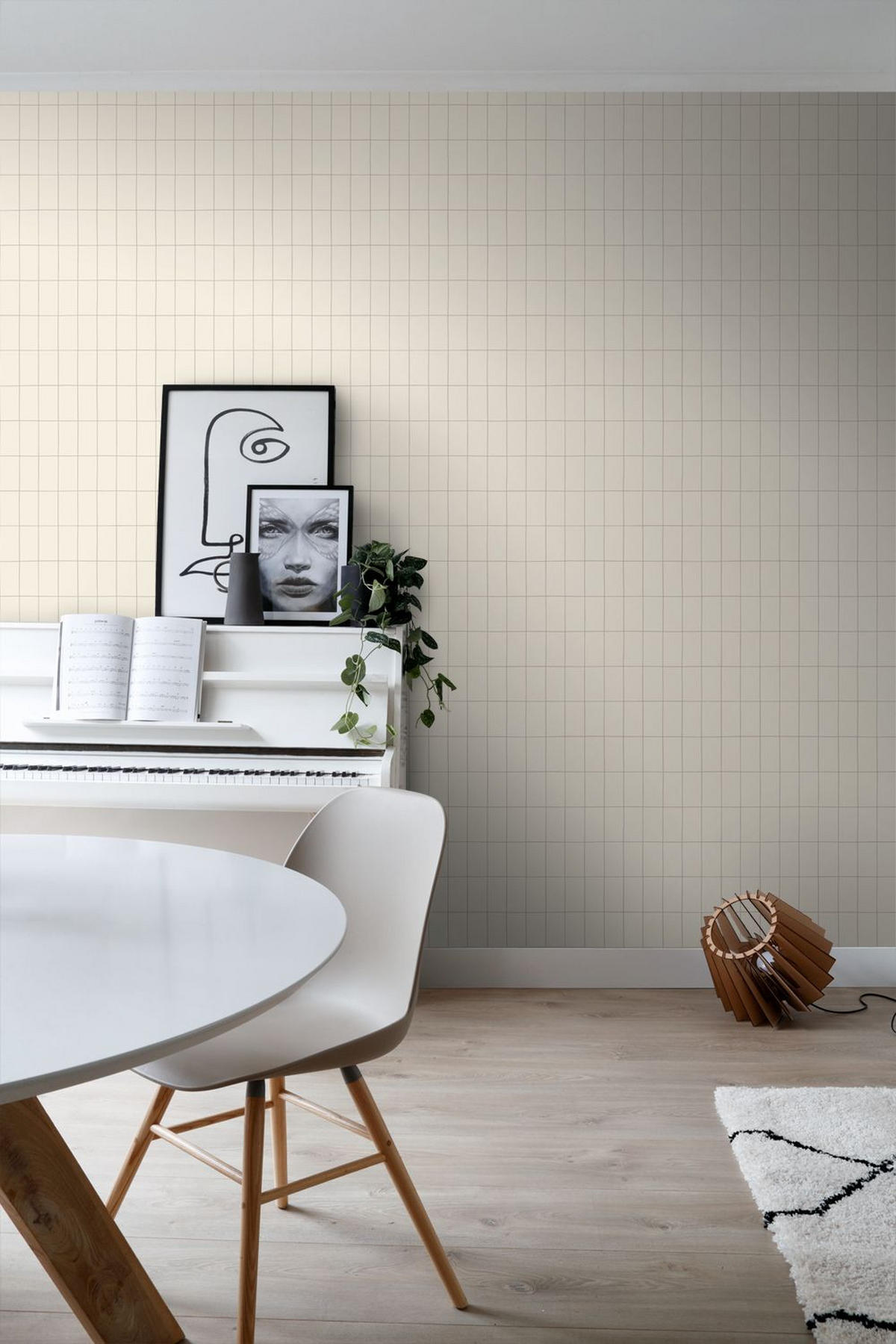 TAPETE kleine Fliesen 50 x 900 cm - Beige, Papier (50/900cm) - ESTAhome