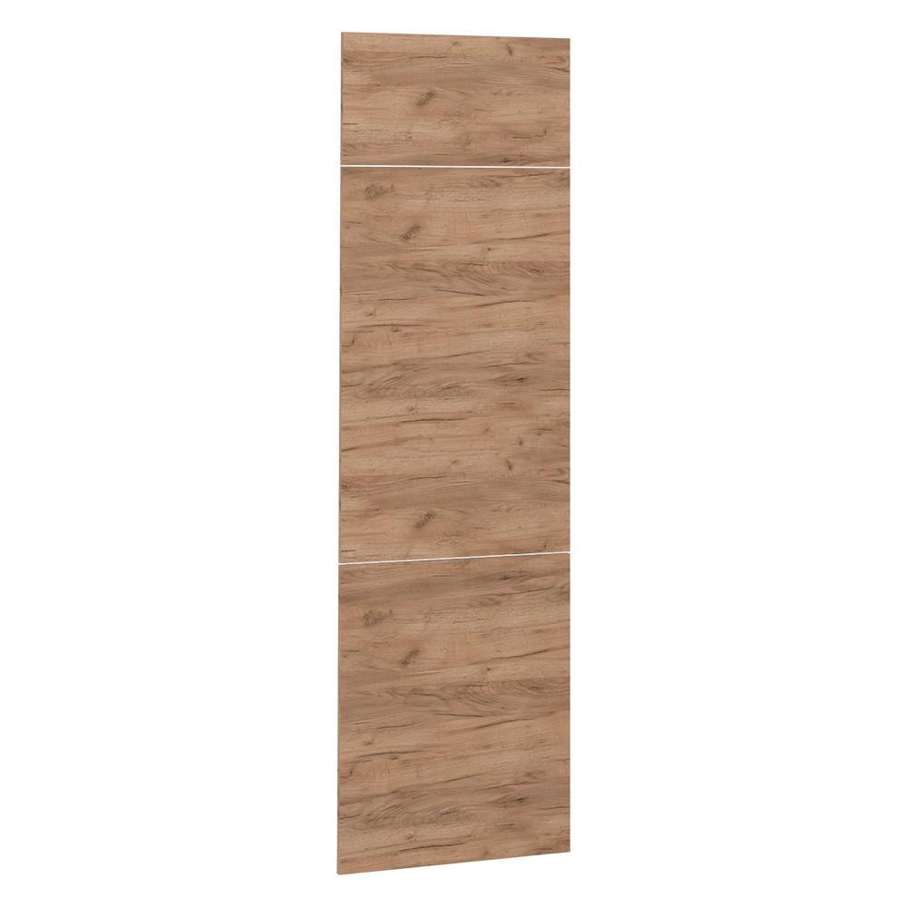 KÖKSFRONT R-Line Goldkraft ek 59.6x196 cm möbelfront för kylskåpsinbyggnad Honungsek 196/59.6/1.6 cm
