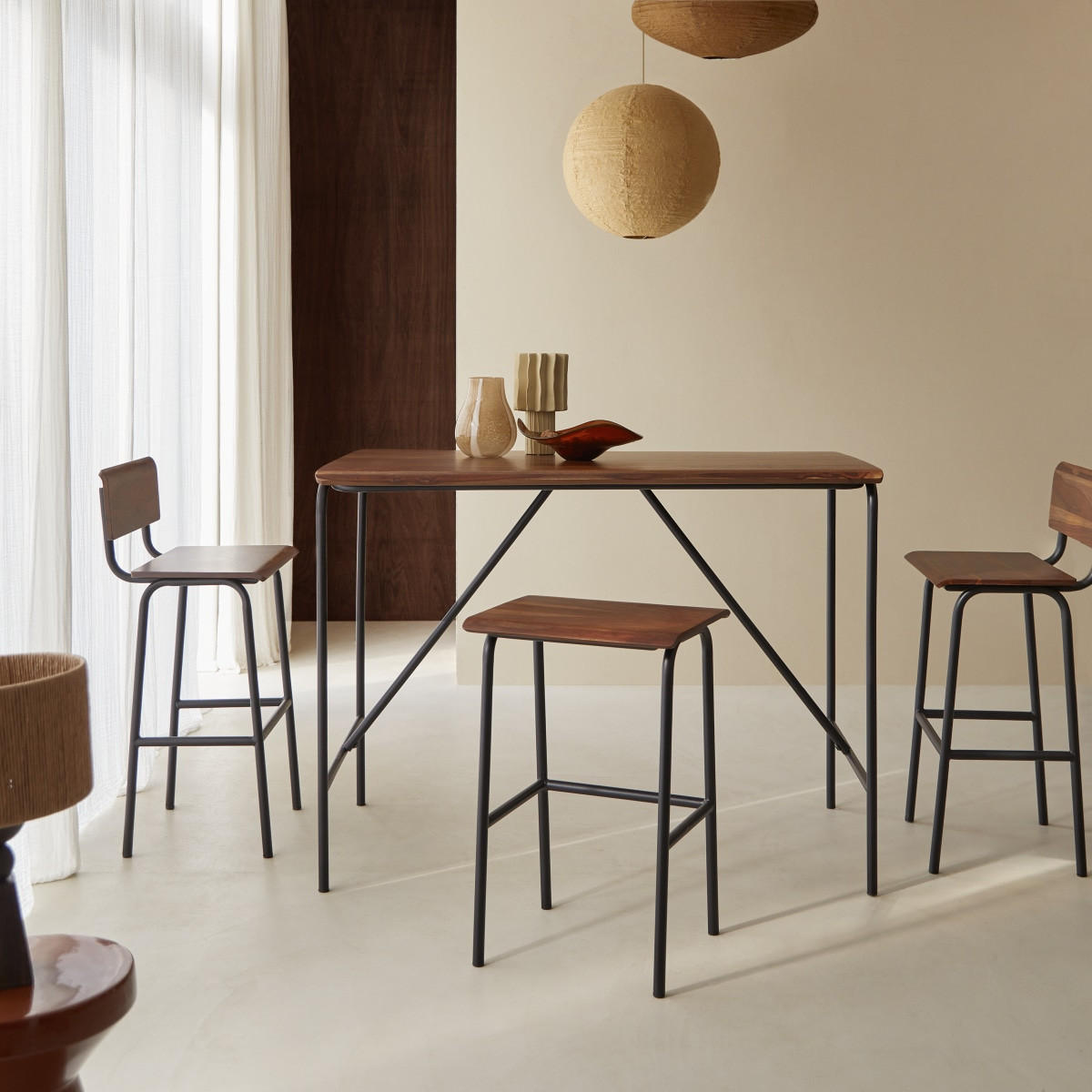 TISCH Talia Braun aus Palisander - Braun, Holz (84/140/106cm) - Tikamoon