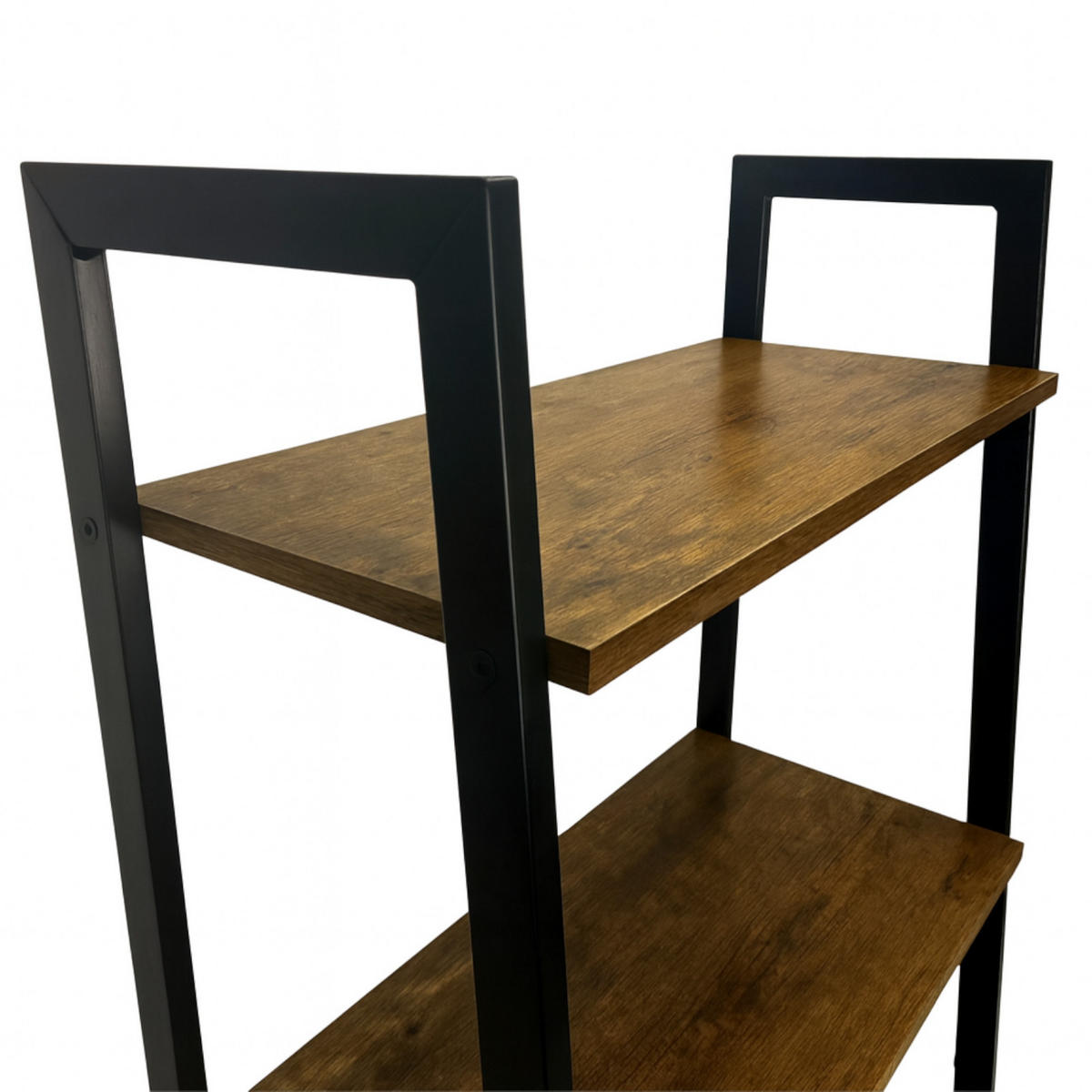 REGAL Metall Holzoptik Dunkelbraun 4 Böden 56/34/137 cm - Dunkelbraun, Holzwerkstoff/Metall (56/137/36cm) - Begryf
