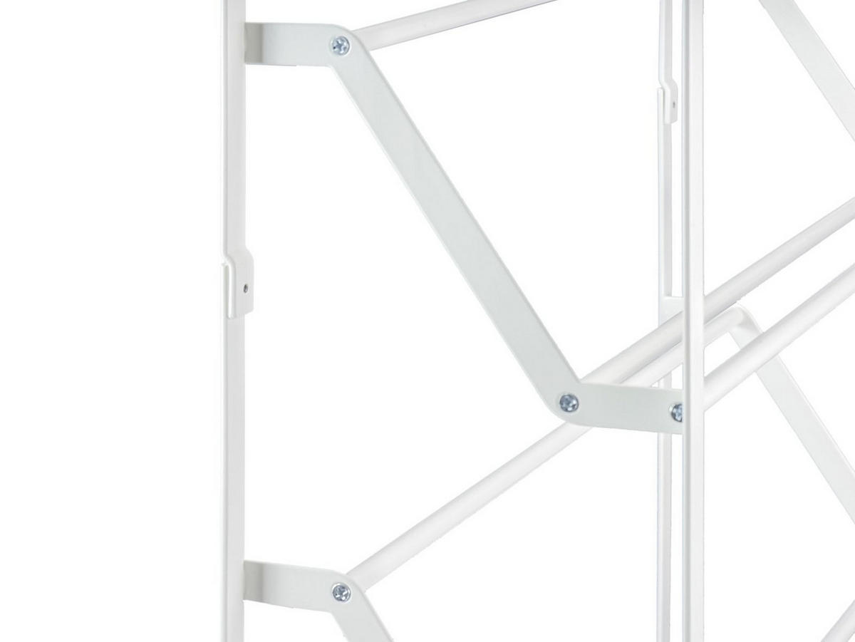 SCHUHREGAL Frame weiß 53/80/17 cm schmal - Weiß, Metall (53/80/17cm) - Yamazaki
