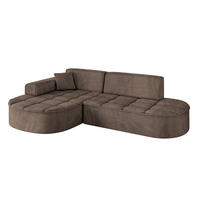 ECKSOFA Ottomane Links TARO-L1 - 243x171x79,5 cm Braun - Braun, Holzwerkstoff/Textil (243/171cm) - ALTDECOR