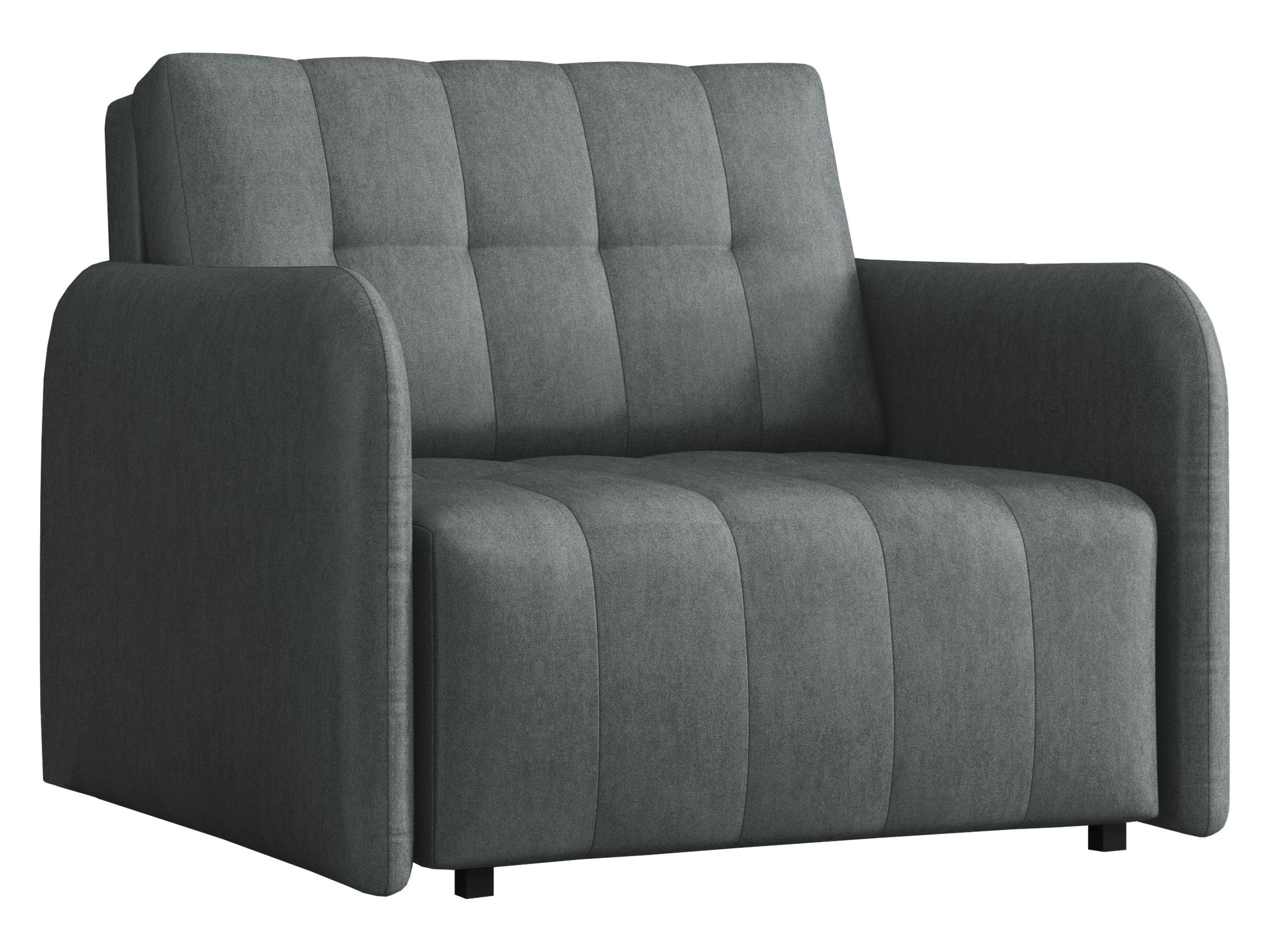 SCHLAFSOFA Viva Grand I - Dunkelgrau/Schwarz, Holz/Kunststoff (98/85/95cm) - MIRJAN24