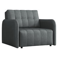 SCHLAFSOFA Viva Grand I - Dunkelgrau/Schwarz, Holz/Kunststoff (98/85/95cm) - MIRJAN24