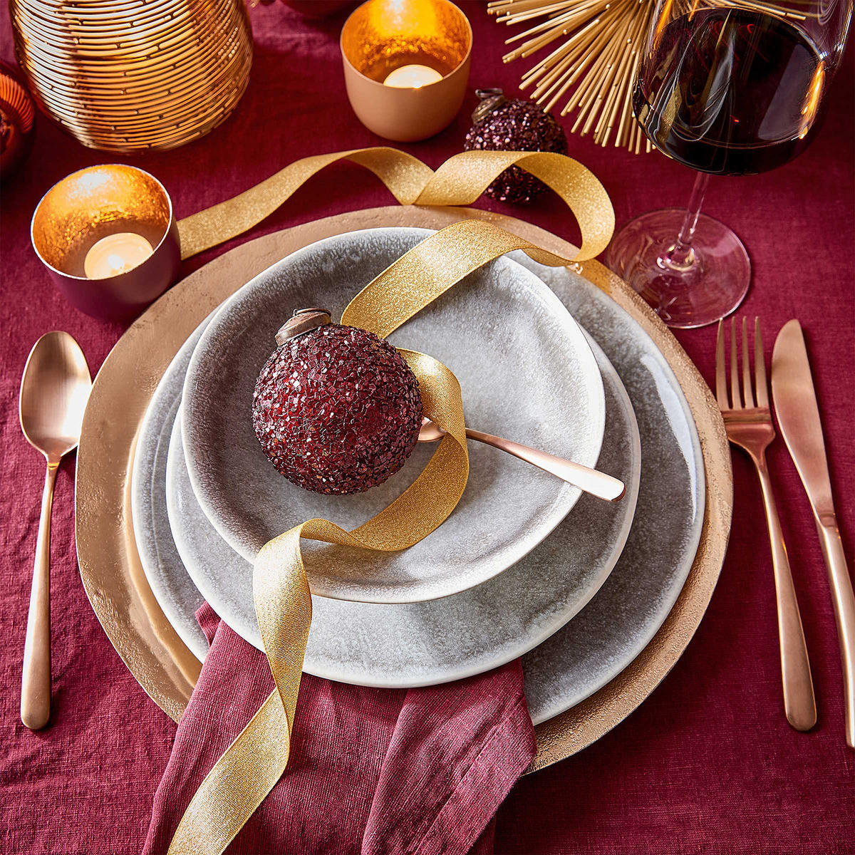 FRÜHSTÜCKSTELLER Atlantis - Weiß/Grau, Keramik (23/23/3cm) - Butlers