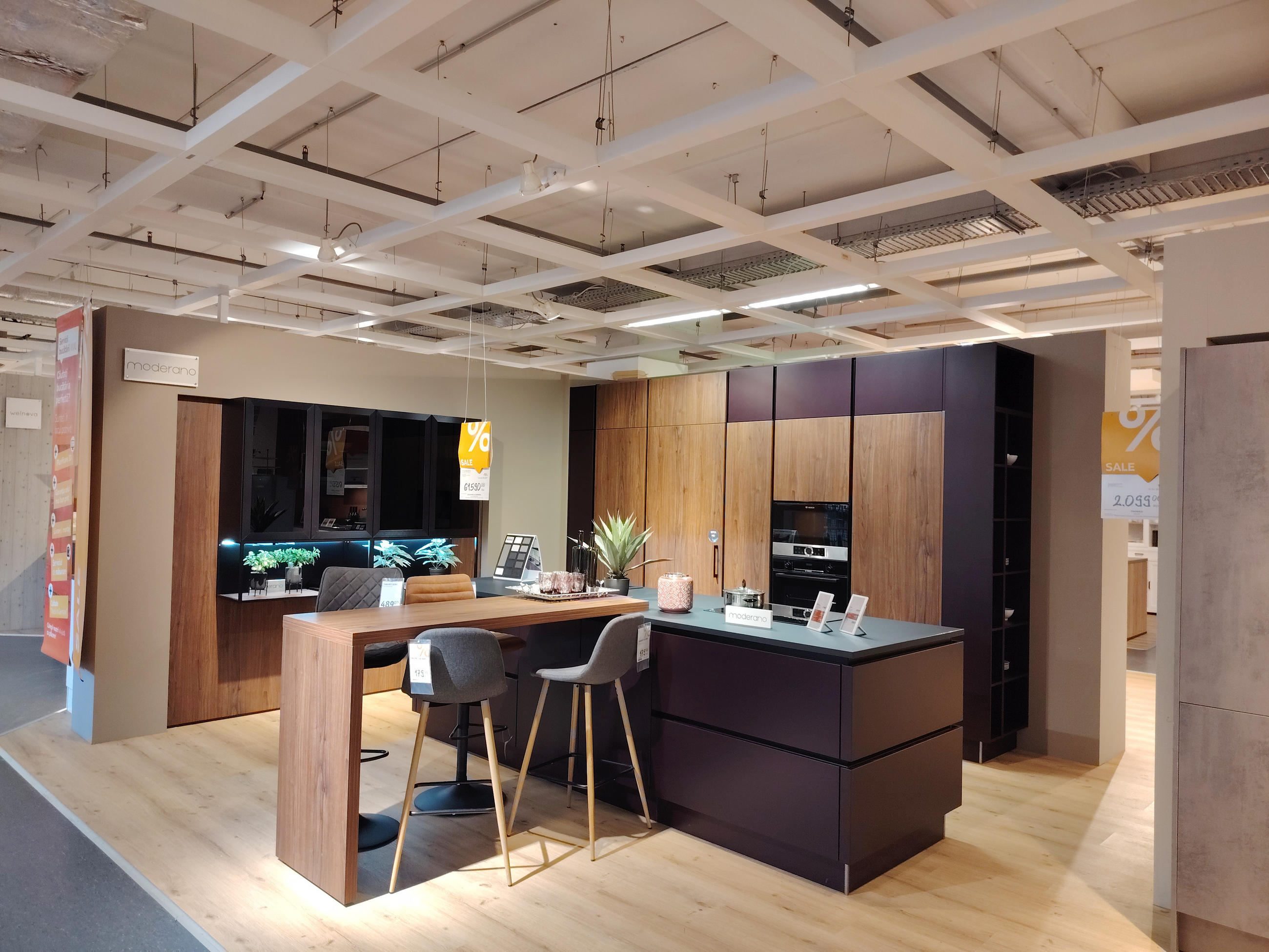 Bucătărie modulară PORTO GL BLACKBERRY - Moderano