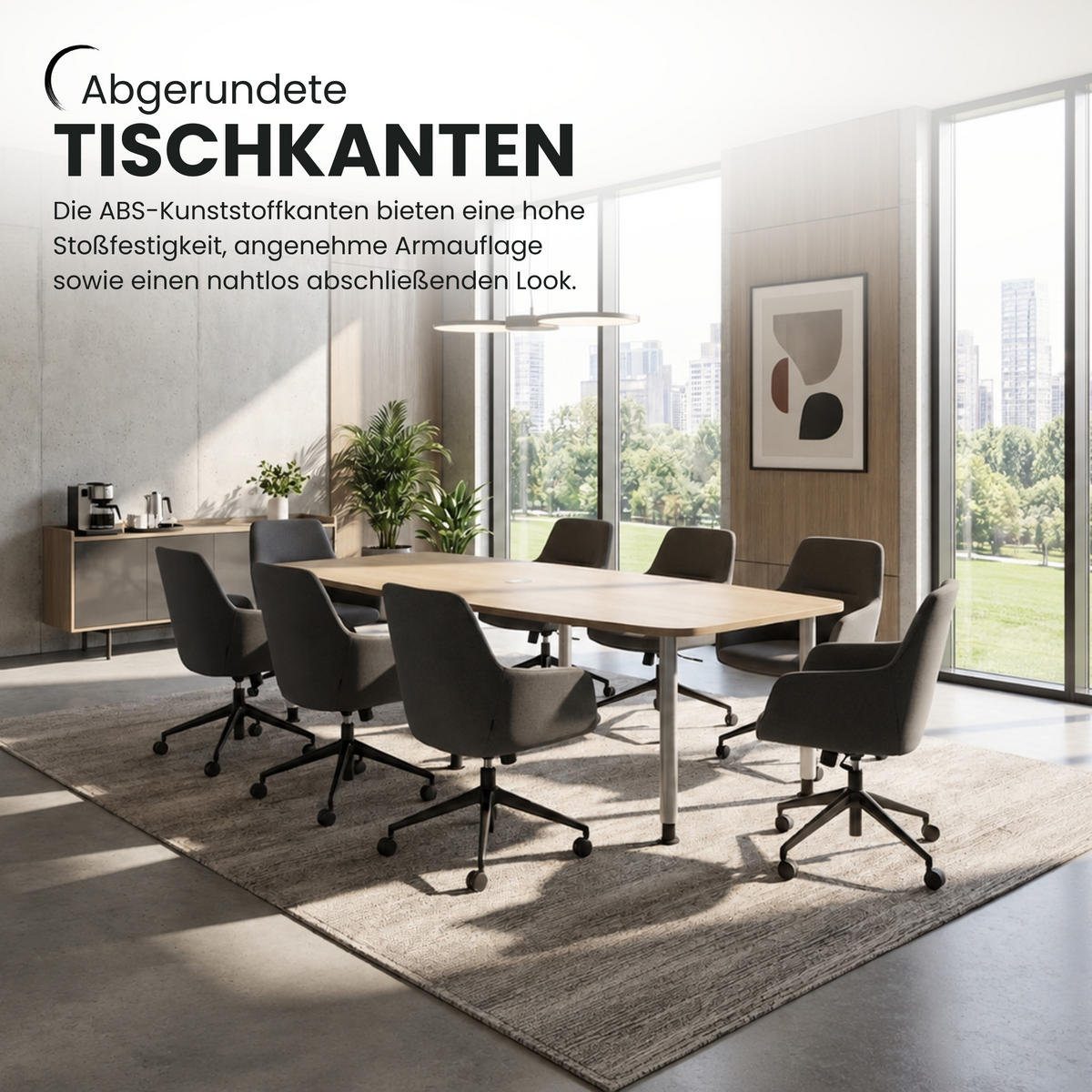 KONFERENZTISCH mittel KT28 130/280/74 cm in Weiß/Chromsäulen - Chromfarben/Weiß, Holzwerkstoff (130/280/74cm) - bümö