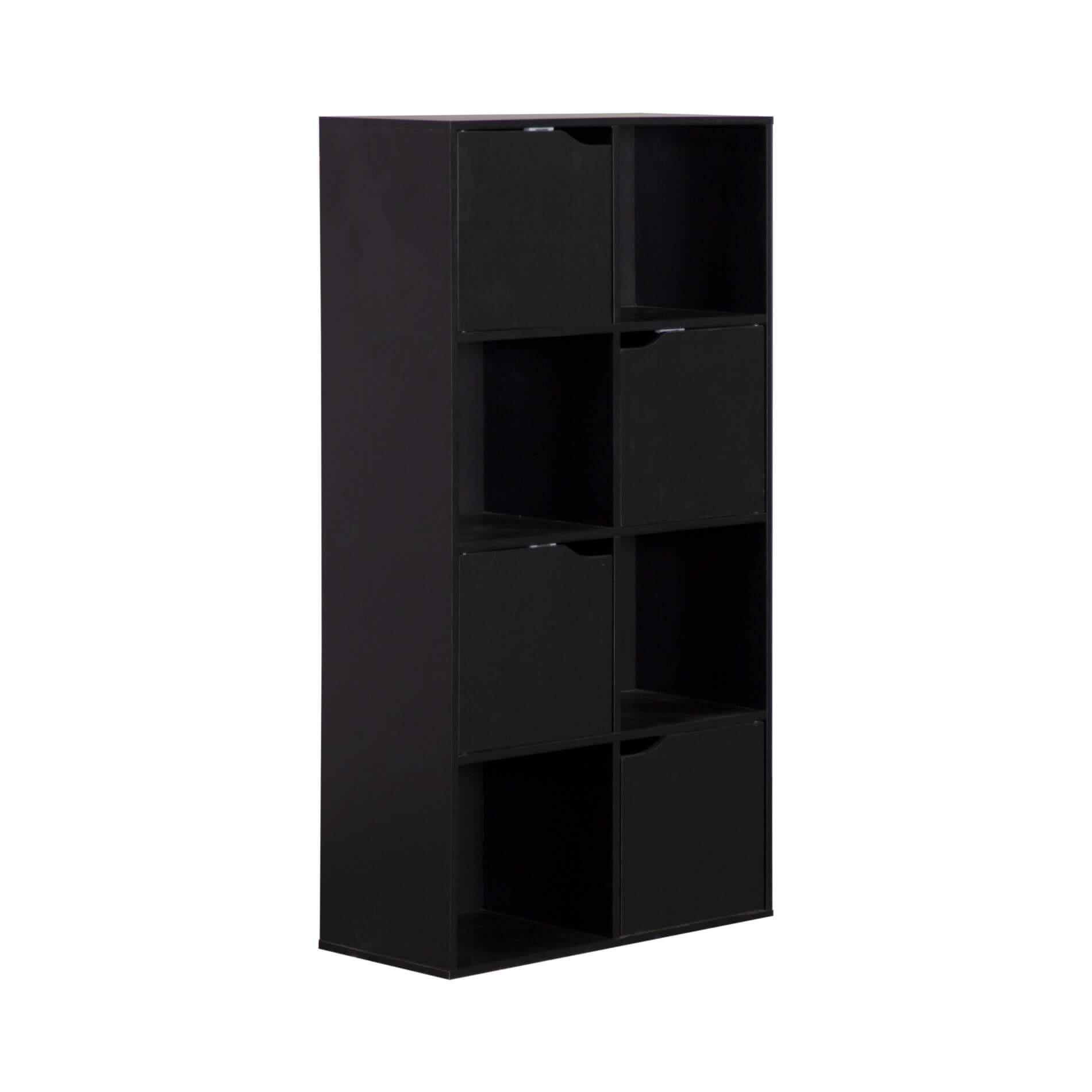 Mobili Rebecca Bücherregal Schwarz 60x119x29 cm