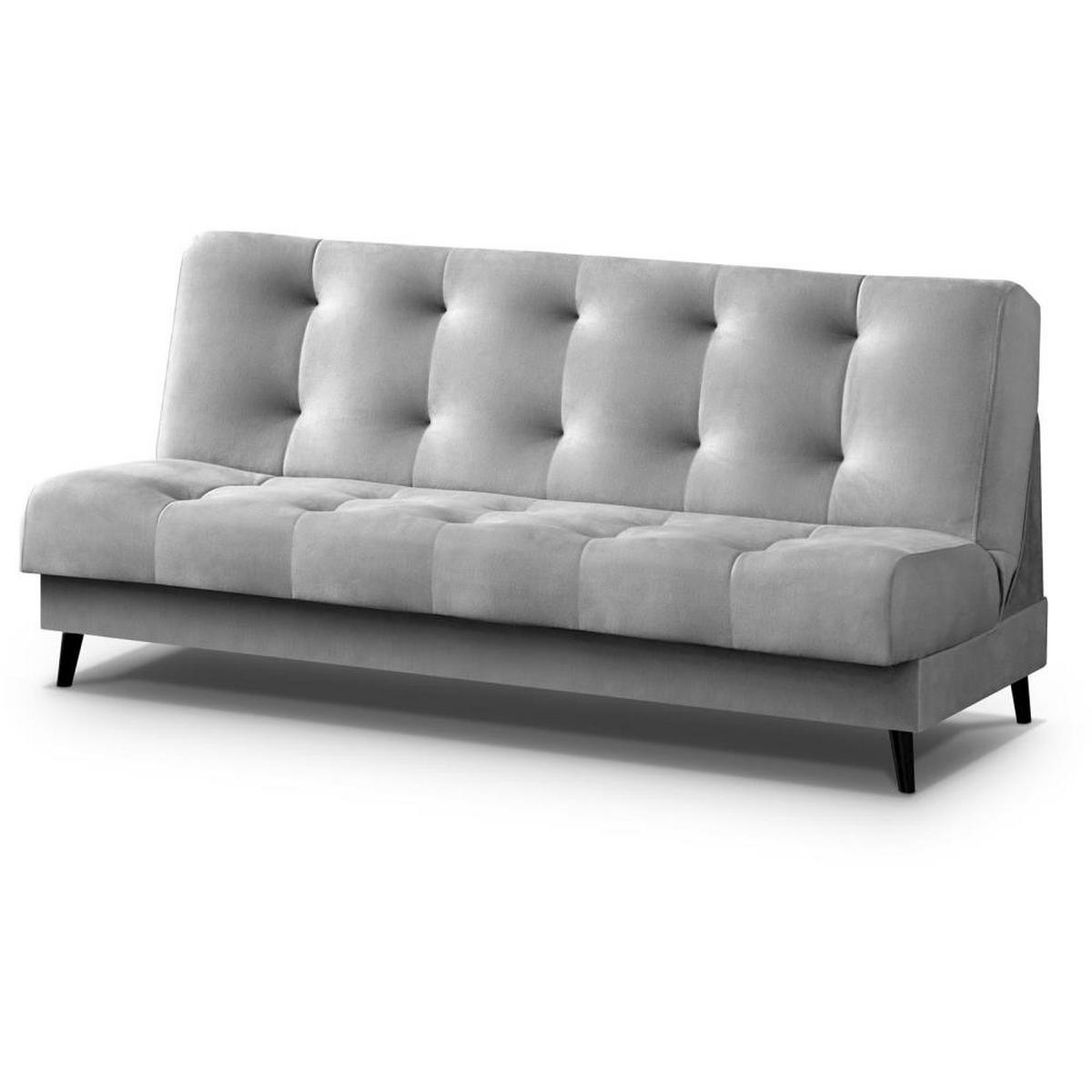 3-SITZER Schlafsofa Nancy hellgrau - Hellgrau, Holz/Textil (220/89/93cm) - Beautysofa