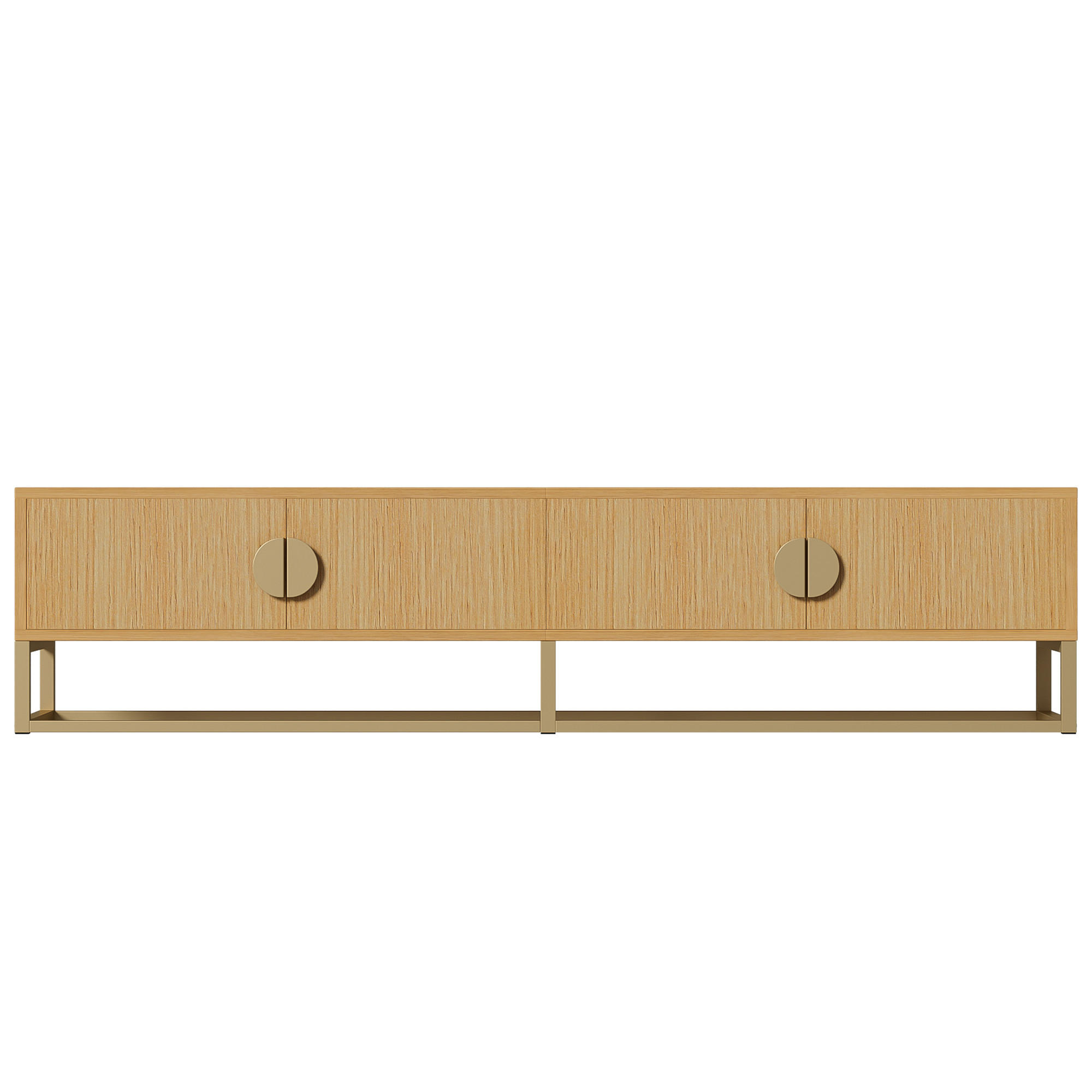 LOWBOARD Holzfarbe 180/40/40 cm - Naturfarben, Holzwerkstoff (180/40/40cm) - PANGIVO
