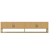 LOWBOARD Holzfarbe 180/40/40 cm - Naturfarben, Holzwerkstoff (180/40/40cm) - PANGIVO