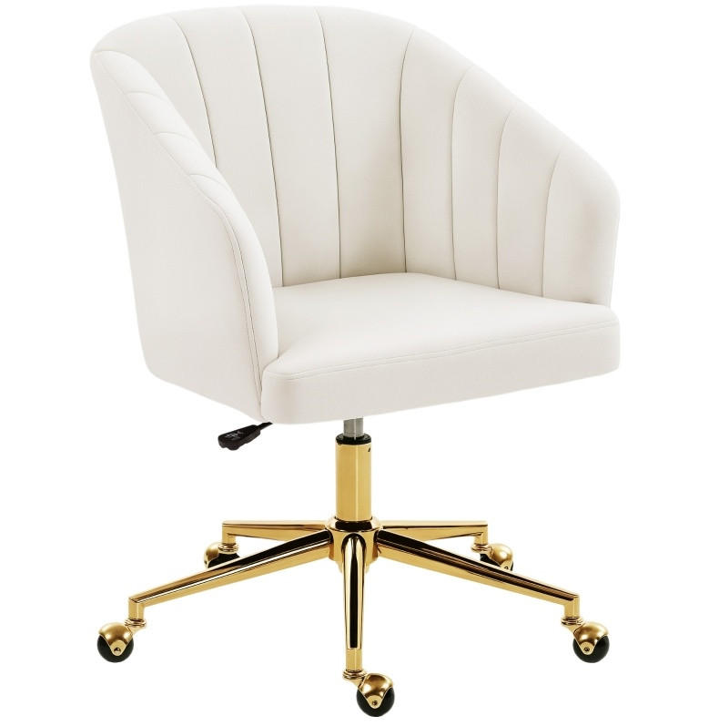 Okwish Drehstuhl Creme 61x92.5x60 cm