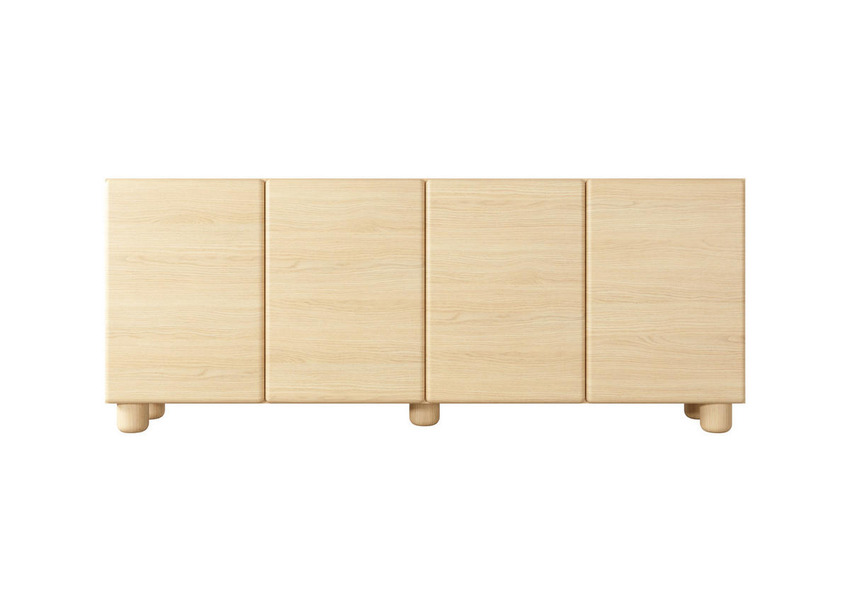 KOMMODE: Vicenza-Eiche, 199,7 x 80,2 x 38 cm - Eichefarben, Holzwerkstoff (199.7/80.2/38cm) - 3XE LIVING